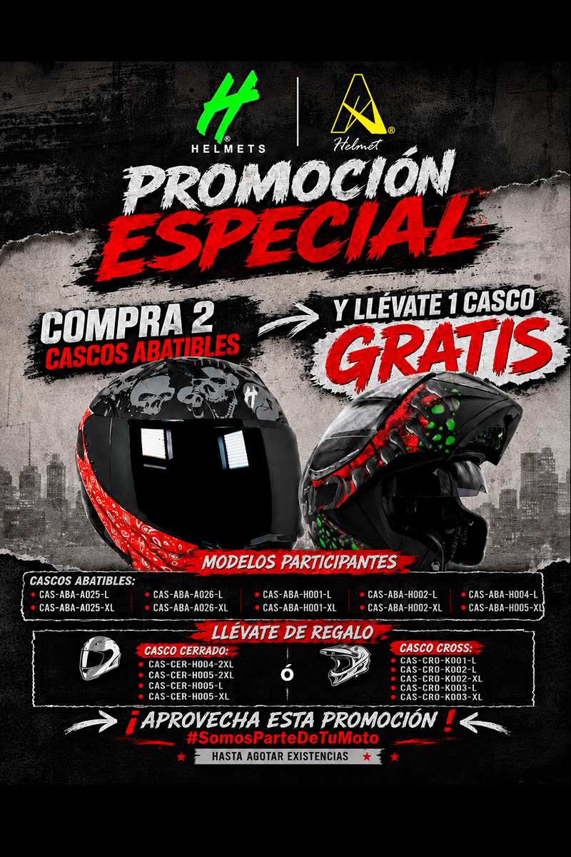 Promoción especial cascos Alessia
