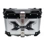 CAJA PORTA EQUIPAJE MOTONETAS Y MOTOS DE TRABAJO PLATA ANCHO:41 CM / LARGO: 33 CM / ALTO:30.5 CM CAPACIDAD:45L CARGA :5 KG / CJA-036