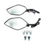 ESPEJOS CUSTOM NEGRO 10mm CON LUZ 12 Vcc / ESP-X025
