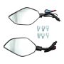 ESPEJOS CUSTOM AZUL 10mm CON LUZ 12 Vcc / ESP-X027