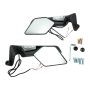ESPEJOS CUSTOM DEPORTIVO NEGRO  10mm CON LUZ  12 vcc / ESP-X028