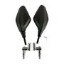 ESPEJOS DEPORTIVOS ARTICULADOS 10MM CON BASE CROMADA X1 / ESP-X030