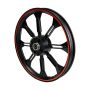 RIN TRASERO 1.6 X 17 NEGRO FILO NARANJA 17 / RIN-202