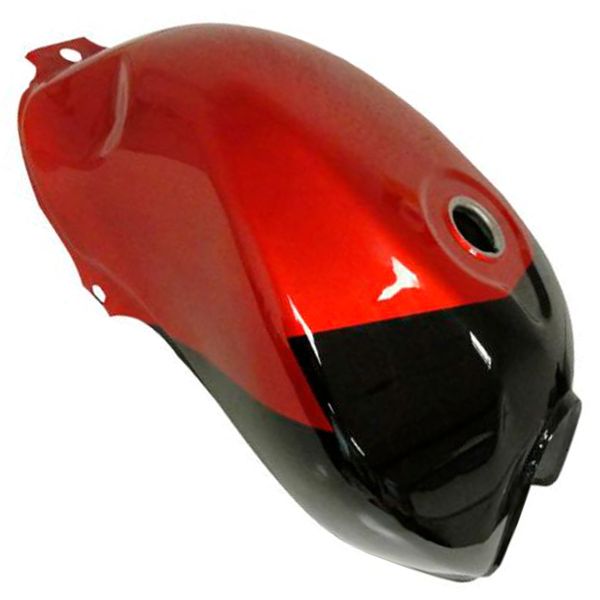 tanque de gasolina rojo