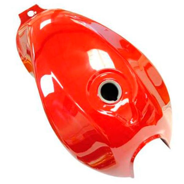 tanque de gasolina rojo