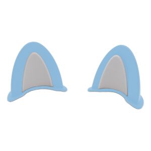 OREJAS DE OSO PARA CASCO PLASTICO AZUL CON GRIS / ACC-002AG