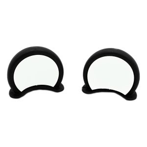 POWER  -  OREJAS PARA CASCO PLASTICO NEGRO CON INTERIOR BLANCO / ACC-003NB