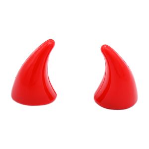 CUERNOS DE PLASTICO DE COLOR ROJO / ACC-004RJ