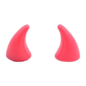 POWER  -  CUERNOS DE PLASTICO DE COLOR ROSA / ACC-004RS