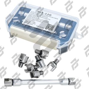 "POWER  -  AJUSTADOR DE NIPLES PARA RAYOS CON 8 PIEZAS CROMADO MEDIDAS (5,6/5,8/6,0/6,2/6,4/6,6/6,8/7,0)" / ALE-110