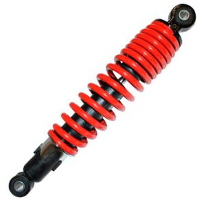 AMORTIGUADOR ROJO C/NEGRO / 30.5cm CON BUJE / AMO-ATV150-RJ