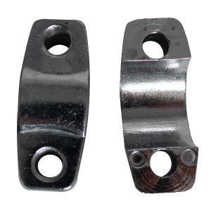 BASE ABRAZADERA DE MANUBRIO CROMADA / BAS-A002
