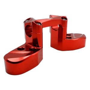 BASE DE MANUBRIO ALUMINIO  ROJO / BAS-X003