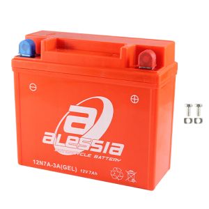 BATERIA GEL 12N7A-3A (POSITIVO A LA DER) 133 cm altura /155 cm Base / 6 cm Ancho / BAT-ALE-010