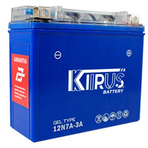 BATERIA GEL KIIRUS 12N7A-3A (-/+) 12 Vcc 7 Ah 148*130*61 mm / BAT-ALE-010F