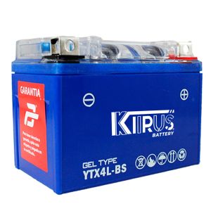BATERIA GEL KIIRUS YTX4L-BS (-/+) 12 Vcc 3 Ah 113*85*75 mm / BAT-ALE-013F