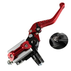 SHOP 25  -  BOMBA DE FRENO CON MANIJA ALUMINIO AJUSTABLE 6 POSICIONES ROJA / BOF-A024RO