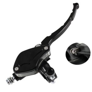 SHOP 25  -  BOMBA DE FRENO CON MANIJA ALUMINIO NEGRO DEPOSITO TRANSPARENTE / BOF-A025NE