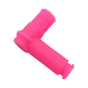 CAPUCHON DE BUJIA DE SILICON ROSA A 90 GRADOS M4 / CAP-X001