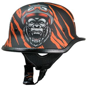 CASCO 3/4 GORILLA CERTIFICADO DOT RUDOS BIKER / CAS-3/4-R001-XL