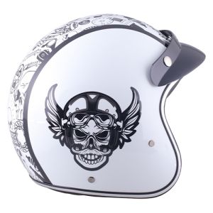 BUEN25  -  CASCO 3/4 RUDO WING DOT RUDOS BIKER / CAS-3/4-R009-2XL