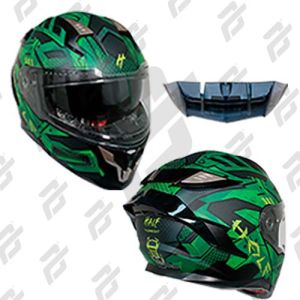 (CANCELADO) CASCO ABATIBLE HALF CERTIFICADO DOT DOBLE VISOR LENTE HUMO / CAS-ABA-125M