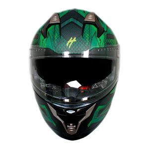 ASCO ABATIBLE HALF CERTIFICADO DOT DOBLE VISOR LENTE HUMO / CAS-ABA-125XL