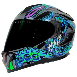 CASCO ABATIBLE HALF CERTIFICADO DOT DOBLE VISOR LENTE HUMO / CAS-ABA-132XL