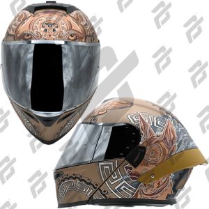 (CANCELADO) CASCO PARA MOTOCICLISTA ABATIBLE MICA ESPEJO LENTES HUMO CERTIFICADO ECE-22.06 / CAS-ABA-A009B-XL