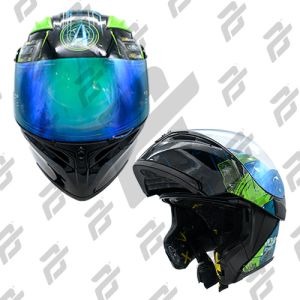ESPECIAL  -  CASCO ABATIBLE GAMER LIVE CERTIFICADO DOT / CAS-ABA-A013-2XL