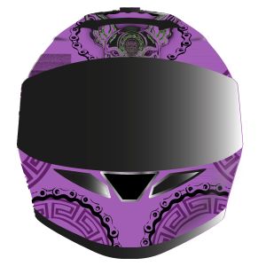 CASCO PARA MOTOCICLISTA ABATIBLE A-HELMET CERTIFICADO XOLOT MORADO ECE-22.06 (PinLock) / CAS-ABA-A015-M