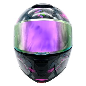 CASCO PARA MOTOCICLISTA ABATIBLE CRAZY BEAR NEGRO A-HELMET« CERTIFICADO DOT / CAS-ABA-A024-2XL