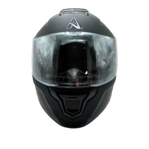 CASCO PARA MOTOCICLISTA  ABATIBLE NEGRO MATE  A-HELMET CERTIFICADO DOT / CAS-ABA-A030-L