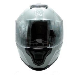 CASCO PARA MOTOCICLISTA  ABATIBLE GRIS BRILLANTE  A-HELMET CERTIFICADO DOT / CAS-ABA-A032-2XL