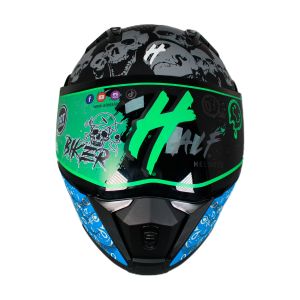 ESPECIAL  -  CASCO ABATIBLE BANDIDO BLUE CERTIFICADO DOT / CAS-ABA-H001-M