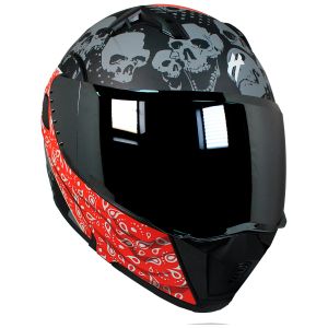 ESPECIAL  -  CASCO ABATIBLE BANDIDO RED CERTIFICADO DOT / CAS-ABA-H002-M