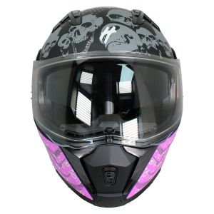 REGALO - CASCO ABATIBLE HALF CERTIFICADO DOT DOBLE VISOR CON LUZ 12Vcc / CAS-ABA-H003-XL
