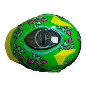 ESPECIAL  -  CASCO ABATIBLE DRAGO NEON GREEN CERTIFICADO DOT / CAS-ABA-H006-L