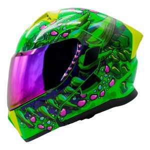 CASCO ABATIBLE HALF CERTIFICADO DOT DOBLE VISOR MICA TORNASOL / CAS-ABA-H006-M