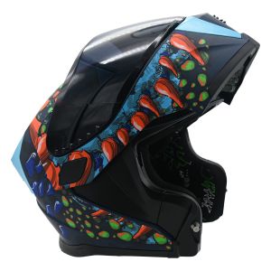 SHOP 25  -  CASCO ABATIBLE DRAGO CYAN CERTIFICADO DOT / CAS-ABA-H007-XL
