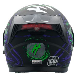 CASCO ABATIBLE FORCE BLACK-NEON CERTIFICADO DOT / CAS-ABA-H008-XL