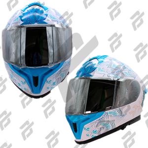 CASCO ABATIBLE HALF CERTIFICADO DOT DOBLE VISOR MICA ESPEJO / CAS-ABA-H014-L