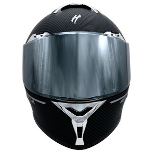 CASCO PARA MOTOCICLISTA ABATIBLE HALF CERTIFICADO DOT NEGRO MATE REVO VISOR ESPEJO LENTE HUMO / CAS-ABA-H033-L