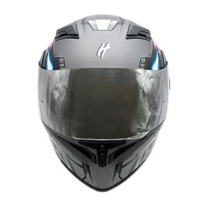 CASCO PARA MOTOCICLISTA ABATIBLE DARK MECHABEST HALF® CERTIFICADO DOT (PINLOCK) / CAS-ABA-H054-M