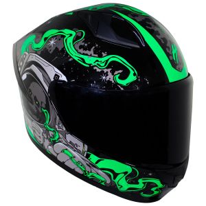CASCO CERRADO HALF CERTIFICADO DOT DOBLE VISOR MICA HUMO / CAS-CER-120L
