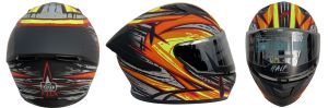 CASCO CERRADO HALF CERTIFICADO DOT DOBLE VISOR MICA ESPEJO / CAS-CER-121XL