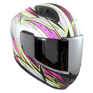 (CANCELADO)  CASCO CERRADO HALF CERTIFICADO DOT DOBLE VISOR MICA ESPEJO / CAS-CER-122XL