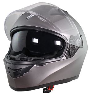 (CANCELADO) CASCO CERRADO HALF CERTIFICADO DOT DOBLE VISOR / CAS-CER-124M