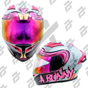 REGALO - CASCO CERRADO LADY BUNNY CERTIFICADO DOT / CAS-CER-A001-L