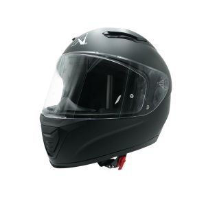 CASCO PARA MOTOCICLISTA CERRADO A-HELMET CERTIFICADO DOT NEGRO MATE VISOR TRANSPARENTE / CAS-CER-A017-XL